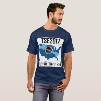 2017 Totale zonnecrisis-nieuwe manier om de datum  T-shirt