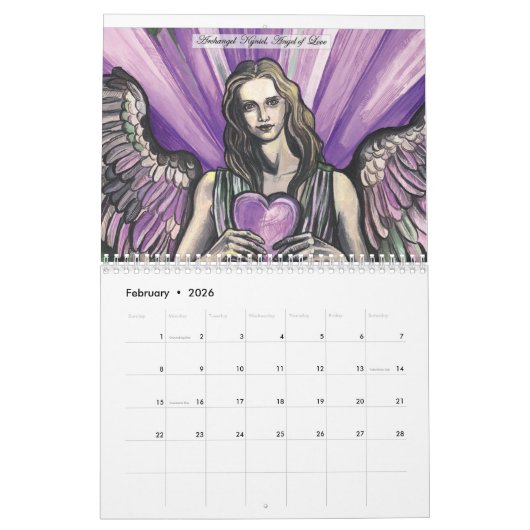 2017 un calendrier d'ange - milieu (Feb 2026)