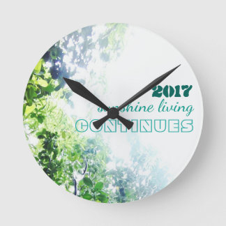 2017-zonneschijn blijft bestaan ronde klok