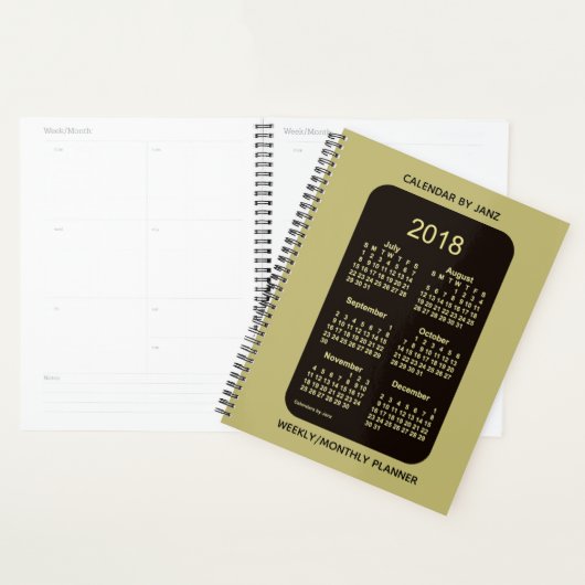 2018-2019 Agenda van het Neon Gold School (Display)