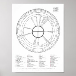 2018-2019: "Colour-the-Year Liturgical Calendar NE Poster