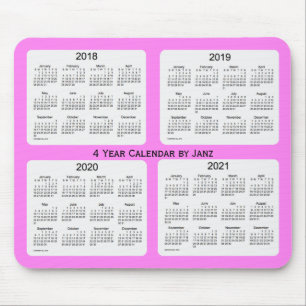 2018-2021 Violet 4 Year Agenda van Janz Muismat
