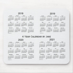 2018-2021 Witte rook 4 jaar agenda van Janz Muismat
