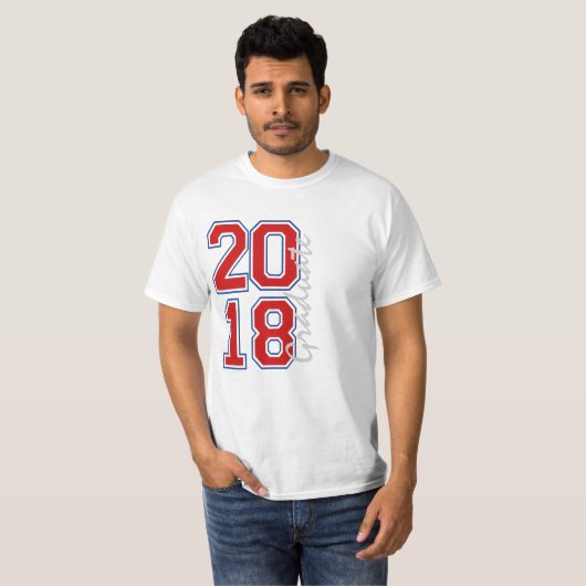 2018 Afstuderen jaar T-shirt (Voorkant volledig)