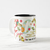 2018 ans du chien Shiba poursuivent la tasse (Devant gauche)