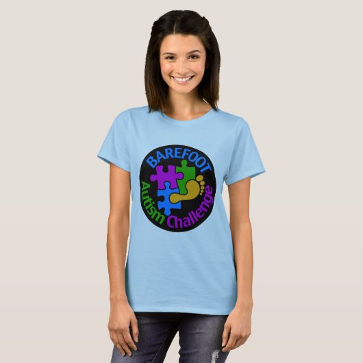 2018 Barefoot Autism Challenge T-Shirt (Voorkant volledig)