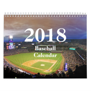 2018 Baseball Calendar-HAMbyWhiteGlove Kalender