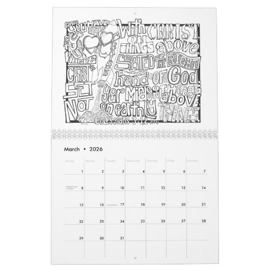 2018 CALENDAR-kleurscripts Kalender (Mar 2026)