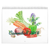2018 deux légumes d'aquarelle de calendrier de (Protection)
