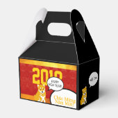 2018 Dog Year Puppy greeting in Vietnamees F Box Bedankdoosjes (Achterkant)