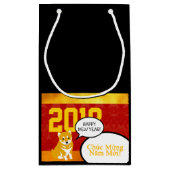 2018 Dog Year Puppy greeting in Vietnamees Gift B Klein Cadeauzakje (Achterkant)