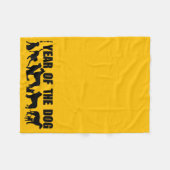 2018 Jaar van de hond Kies uw kleurenmandje Fleece Deken (Voorkant (Horizontaal))