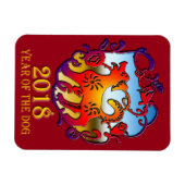 2018 Jaar van de hond Magneet (Horizontaal)