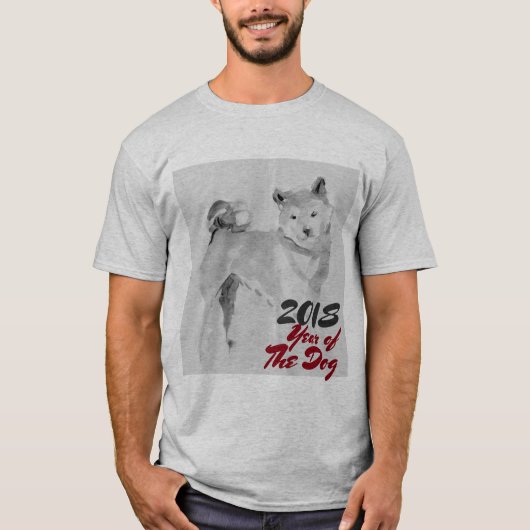 2018 Jaar van het schilderij G Mannen Shirt (Voorkant)
