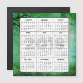 2018 Kalender Square Magnetic Natuur Green (Voorkant / Achterkant)