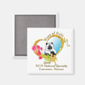 2018 KCA Nationaal magnent met logo Magneet (Voorkant / Achterkant)