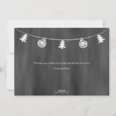 2018 Krijtbord Doodle Kerstfoto Feestdagenkaart (Achterkant)