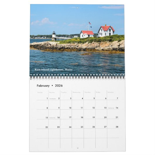 2018 LighthouseGuy.com Lighthouse Calendar Kalender (Feb 2026)