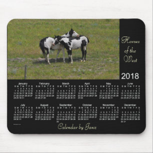 2018 Paarden van de West Calendar door de Janz-Mui Muismat