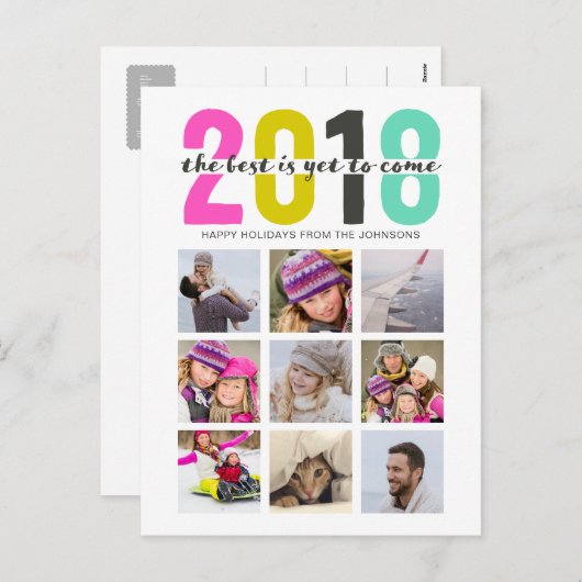 2018% pipe% kleurrijke | briefkaarten (Voorkant / Achterkant)