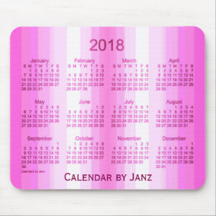 2018 Roze gordijn Art Agenda van Janz Muismat