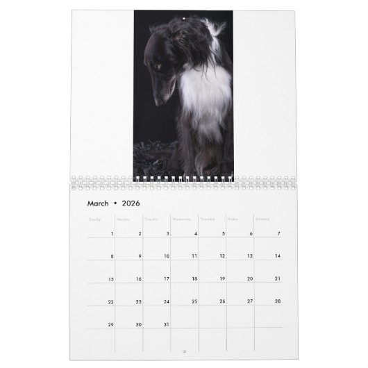 2018 Silken Windhounds (volledig lichaam) 3 Kalender (Mar 2026)