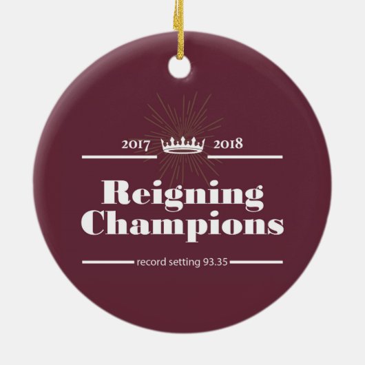 2018 State Fair Band Day Champions Ornament (Achterkant)