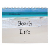 2018 Twaalf-maandkalender - Verschillende strand s Kalender (Hoes)