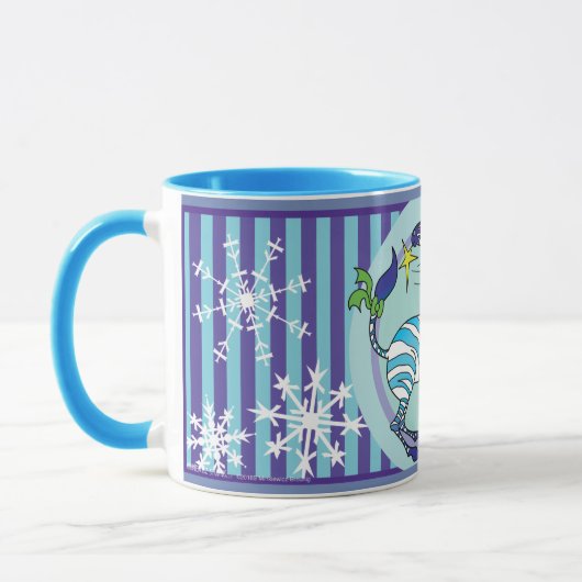 2018 Zebra Kerstmis blauwe Mok (Links)