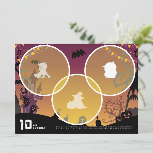 2019カレンダー10月 KAART (Staand voorkant)