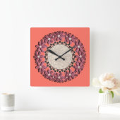 2019 м саоде,вschildpad・2 2019-PANTONE 16 1546 Vierkante Klok (Huis)