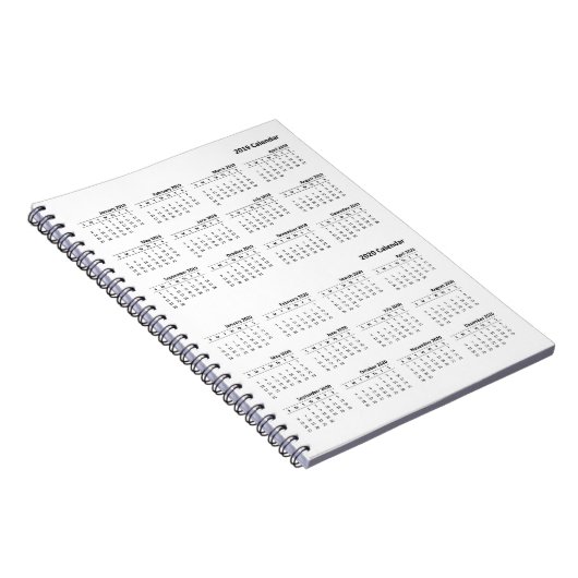 2019-2020 carnet de couverture de calendrier (Côté Droit)