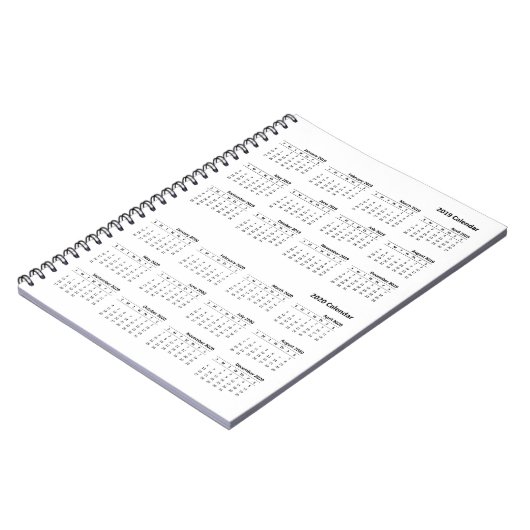 2019-2020 carnet de couverture de calendrier (Côté gauche)