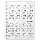 2019-2020 carnet de couverture de calendrier (Devant)