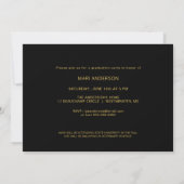 2019 Afstuderen Faux Gold Foil Brush Script Kaart (Achterkant)