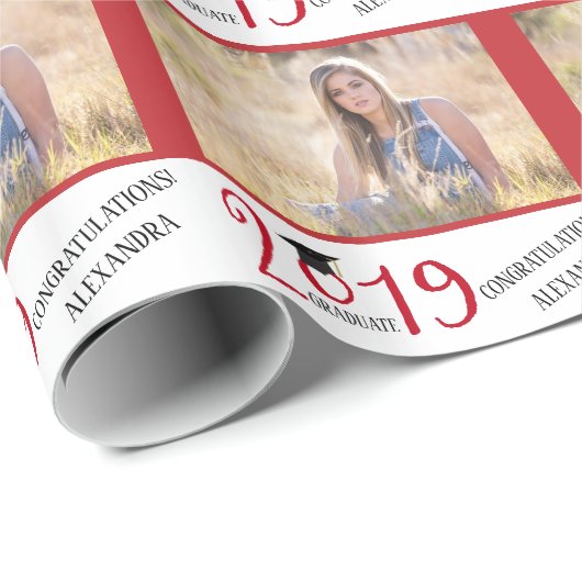 2019 Afstuderen Persoonlijk | Horizontale foto Cadeaupapier (Rol Hoek)