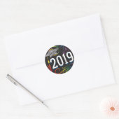 2019 Afstuderen Rainbow Swirl Sticker (Envelop)
