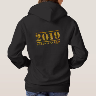 2019 Alcoholvrij van Sober & Clean Recovery Gift Hoodie