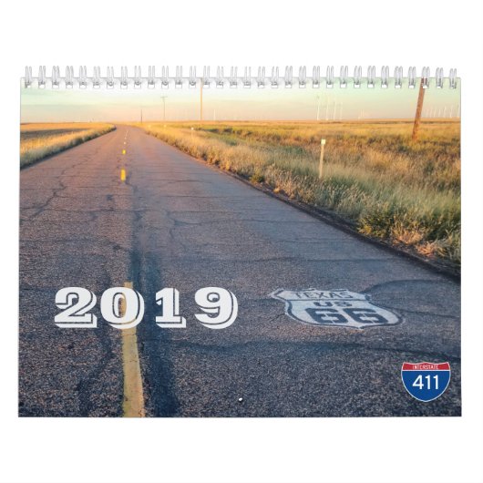 2019 calendrier mural de l'itinéraire 66 (Protection)