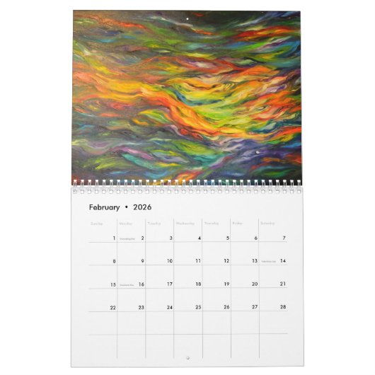 2019 calendrier "séries d'histoire de création" (Feb 2026)