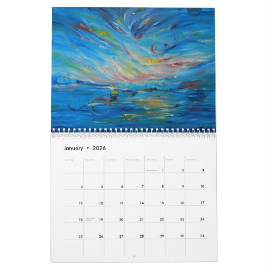 2019 calendrier "séries d'histoire de création" (Jan 2026)