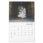 2019 couleurs et architecture de calendrier de (Feb 2027)