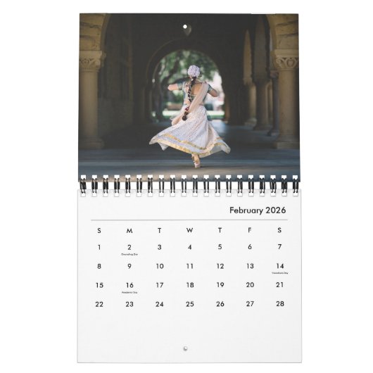 2019 couleurs et architecture de calendrier de (Feb 2026)