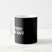 2019 Go Army! Beat Navy! Maak het 4 in een rij Koffiemok (Voorkant links)
