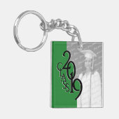 2019 Groen Afstuderen Afbeelding Sleutelhanger (Voorkant Links)