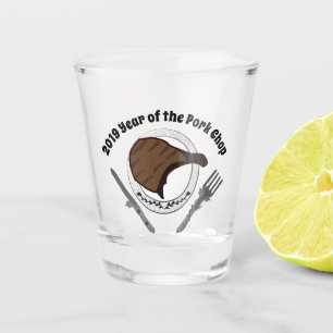 2019 Jaar van de Varkenskotelet Shot Glas