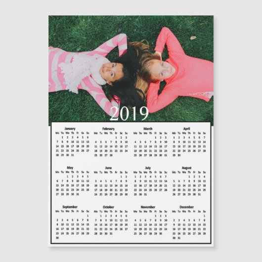 2019 Kalender Fotomagneet voor kinderen (Voorkant)