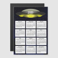 2019 Kalender Magneet UFO en Sterren
