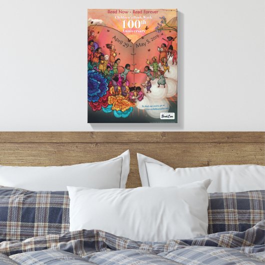 2019 Kinderboekenweek poster canvas (Insitu (Slaapkamer))