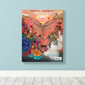 2019 Kinderboekenweek poster canvas Afdruk (Insitu (Houten vloer))